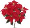 Red Velvet Poinsettia Bush with 5 Lifelike Silk Blooms | 20-Inch | Indoor/Outdoor Use | Festive Holiday Decor | Christmas Bushes | Home & Office Decor (Set of 6) - 2024 Christmas Collection, Floral Home by Artificial Flowers